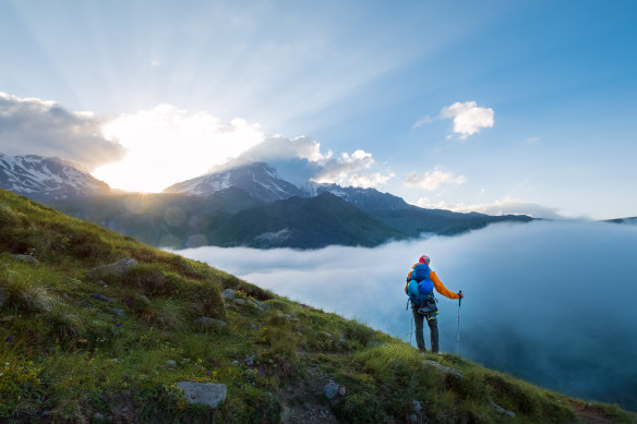 Sunset on the Transcaucasian Trail.