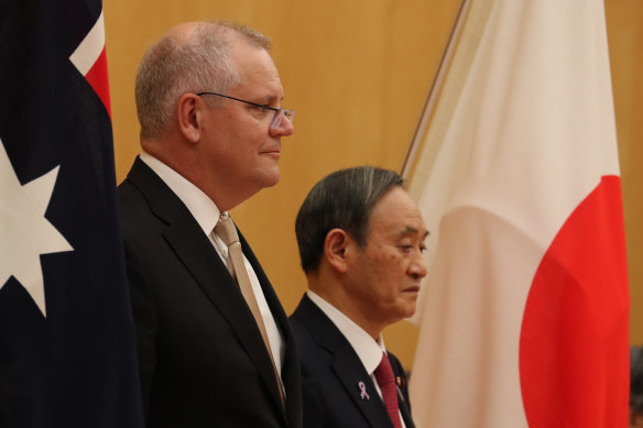Scott Morrison used two visits to Japan to woo the IOC and convince them of Brisbane’s merits.