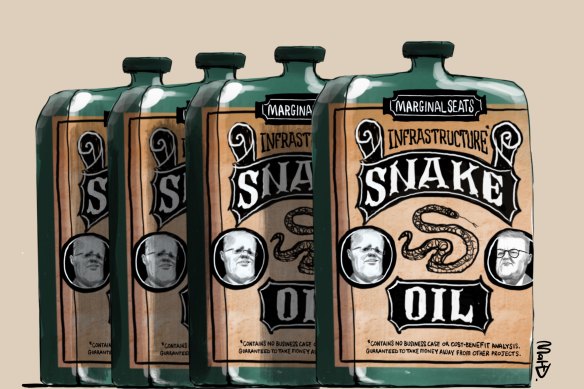 Both sides have picked projects based on winning votes.