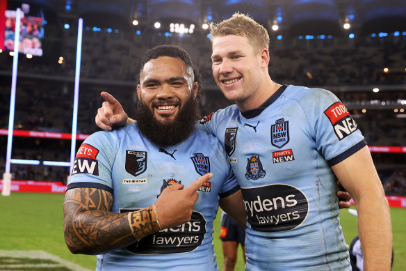 Blues rookies Siosifa Talakai and Matt Burton have kept their Origin spots.