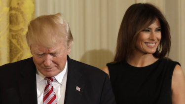President Donald Trump and first lady Melania Trump.