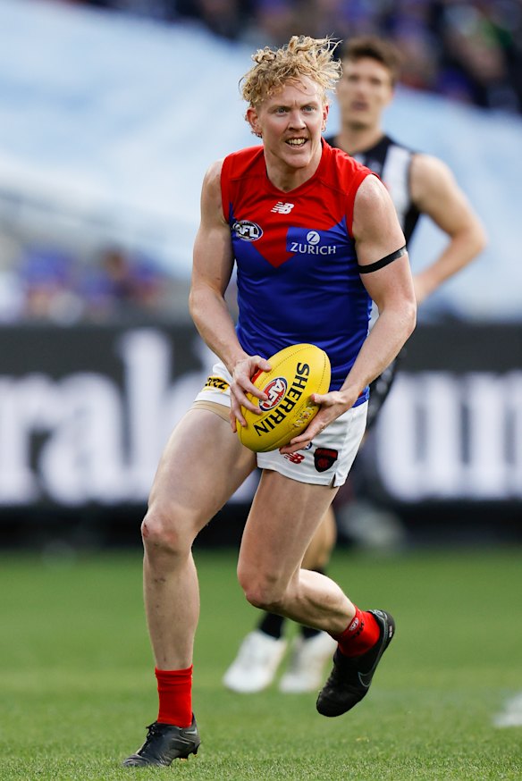 Clayton Oliver again stood tall for Melbourne.