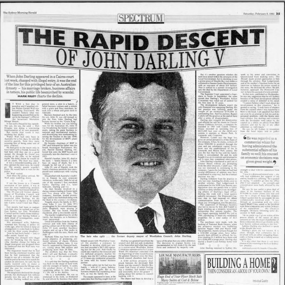 The story that appeared in the Herald in 1992 after the Port Douglas break-in.