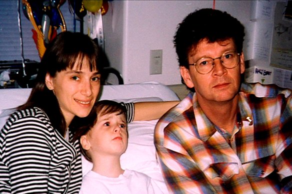 Elly, Samuel and Symons in 1996.