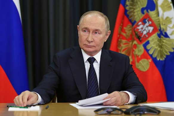 Putin reportedly has a replica office in Sochi on the Black Sea.