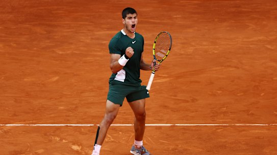 Carlos Alcaraz defeated Novak Djokovic to make the final in Madrid.