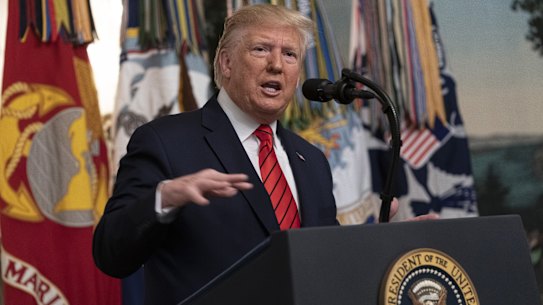 US President Donald Trump holds a press conference on the killing of Islamic State leader Abu Bakr al-Baghdadi.