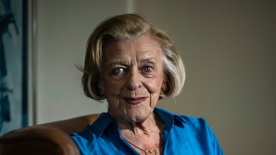 Actor Nancye Hayes, the doyen of Australian musical theatre.