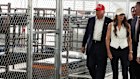 Donald Trump at Alligator Alcatraz this month.