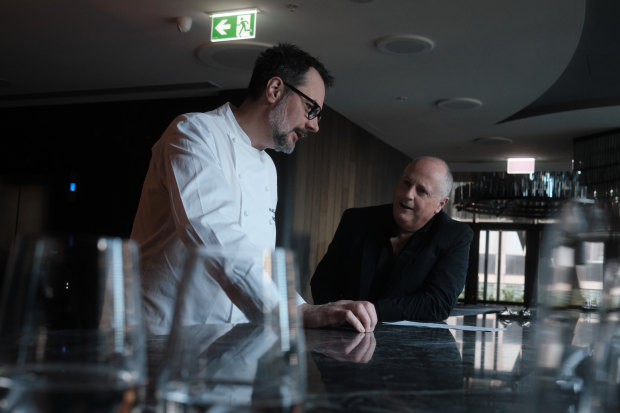  Martin Benn, left, and Chris Lucas: creating Society is a chance to launch a “destinational” restaurant. 