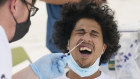 COVID-19 testing in Miami, Flordia. The state’s hospitalisation rates again increasing after months of decline.