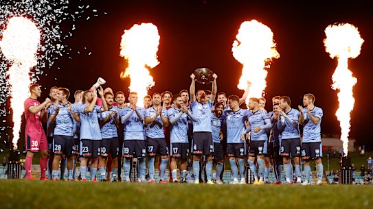 Sydney FC are awarded the Premiers' Plate.
