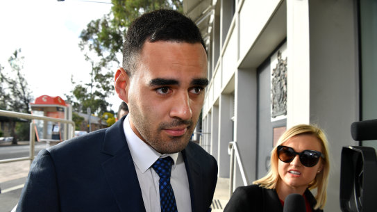 Panthers utility Tyrone May will be sentenced on Friday.
