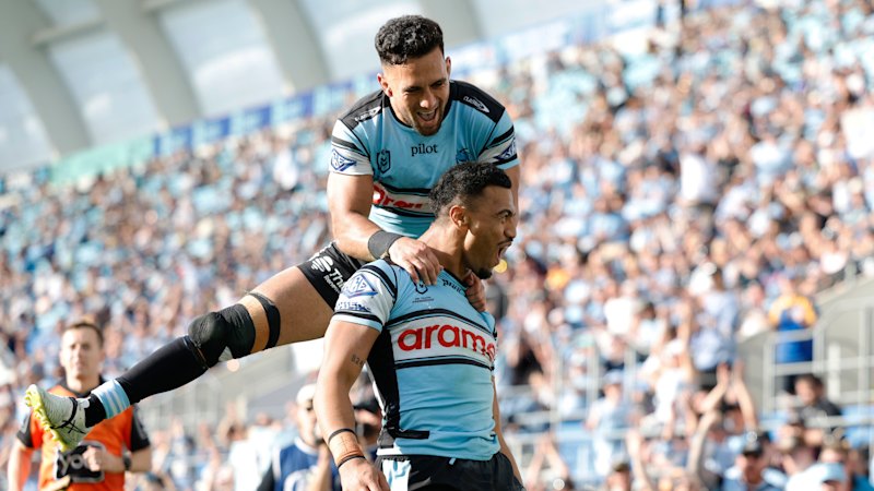 Sharks rally to beat Titans and keep top-four NRL hopes alive