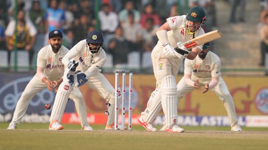 Travis Head, right, handed Australia the edge. 