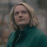 Elisabeth Moss in the final episode of The Handmaid’s Tale. 