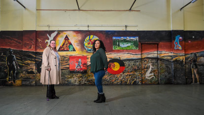 Mural found in Geelong Gaol by tragic Indigenous artist Revel Cooper