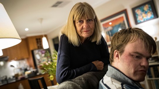 Elisabeth Appelgren-McIntyre and her son Stefan.