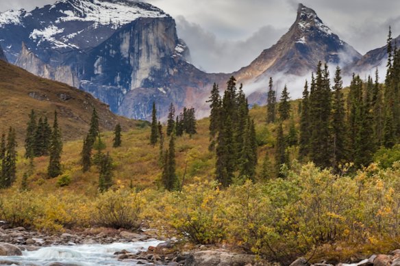 The beautiful and remote Gates of the Arctic National Park, located fully north of the Arctic Circle.