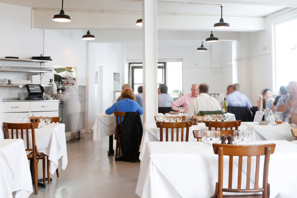 St John’s first restaurant in Smithfield is known for its stark and understated dining room.