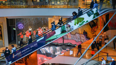 The owner of Westfield malls, Scentre Group, has annual rent escalators of inflation plus 2 to 3 per cent on many of its specialty leases.