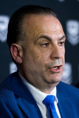 Quote hat-trick: Australian Rugby League Commission chairman Peter V'landys.