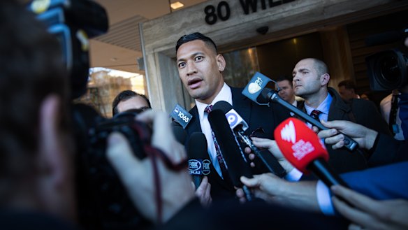 Israel Folau settled his unfair dismissal case with Rugby Australia.
