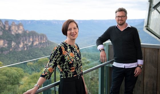 Anthea Hammon, who runs Scenic World in Katoomba, and David Hammon, who runs Sydney’s Bridgeclimb, have had to reduce staff numbers with JobKeeper ending.