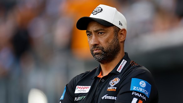Wests Tigers coach Benji Marshall.