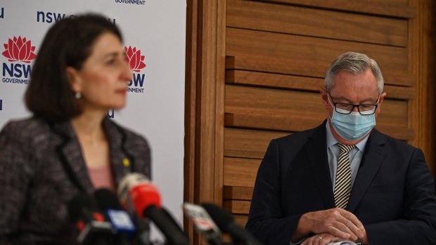 Premier Gladys Berejiklian and Health Minister Brad Hazzard.