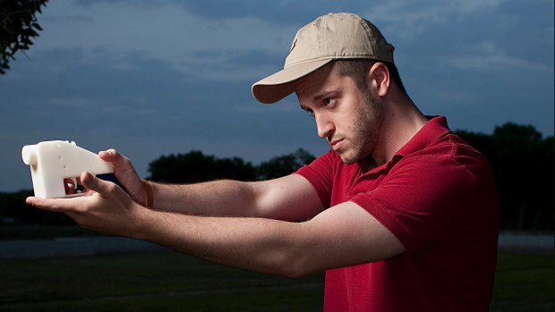Cody Wilson, the founder of Defence Distributed, with one of his 3D-printed guns.