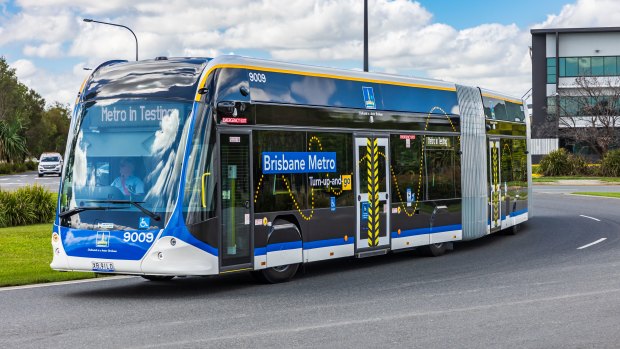 Brisbane’s Metro buses – each carrying 170 passengers – will begin operating from December.