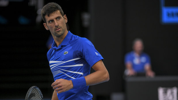 Novak Djokovic was rarely troubled by Lucas Pouille.