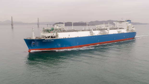 A floating LNG import terminal, similar to the one potentially bound for Crib Point.