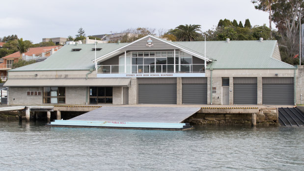 The Outterside Centre rowing sheds are owned by the The Sydney High School Foundation.