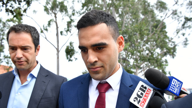 Tyrone May leaves Penrith Local Court on Wednesday.