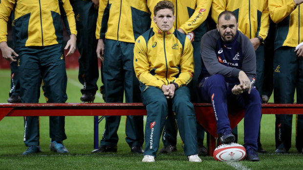 Waiting game: Michael Cheika and high-performance boss Ben Whitaker will both present end-of-season reviews to the board.