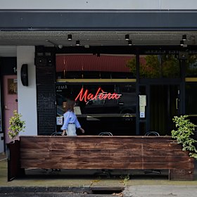 Outside the Brighton restaurant.