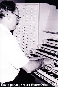 David Parsons at the Sydney Opera House organ.