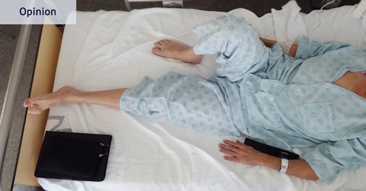 After surgery, I was in the ICU, but my condition gave me less grief than a fellow patient