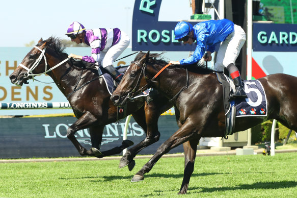 Lindermann fights back on the rails to hold off Pericles in the Rosehill Guineas.