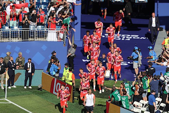 Norway make their entrance.