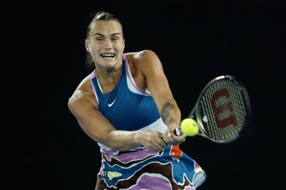 Aryna Sabalenka has played three out of every four points in the 0-4 shot rally length on her way to the final.