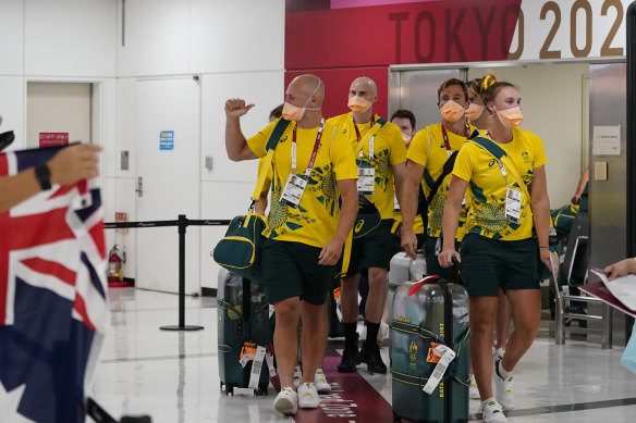 Australian athletes have begun arriving in Tokyo.