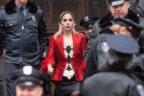 Lady Gaga dans le rôle d'Harley Quinn.