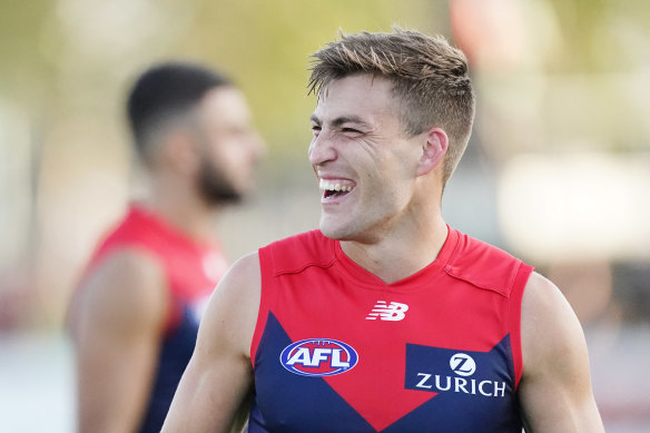 Melbourne's Jack Viney is one of seven players who will be restricted free agents.