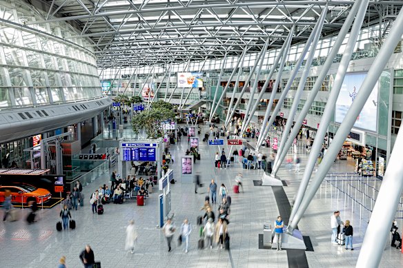 Düsseldorf Airport is the fourth busiest airport in Germany.
