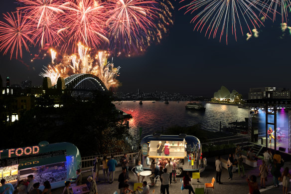 Bands and bars would occupy the freeway at night.