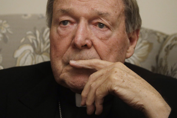 Australian Cardinal George Pell is interviewed by The Associated Press in his house at the Vatican.