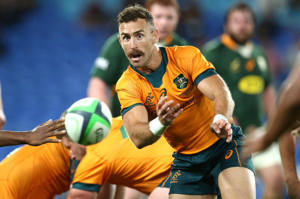 Nic White will start at halfback as the Wallabies look to make it a double against the world champion Springboks.